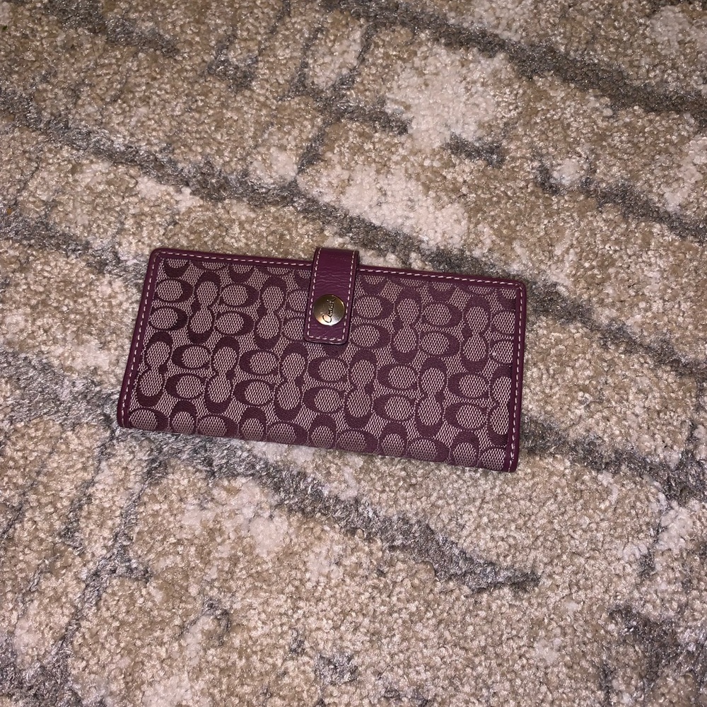 Coach checkbook holder